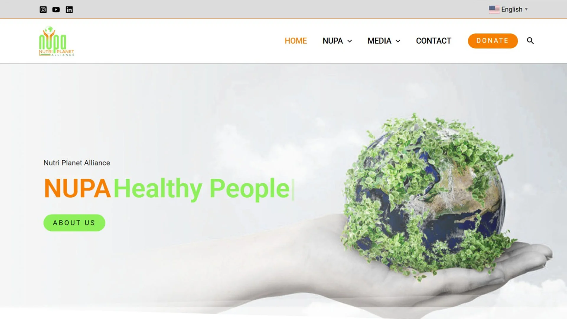 NUPA Landing Page